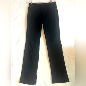 Christopher & Banks signature slimming black, classic fit dress denim pants